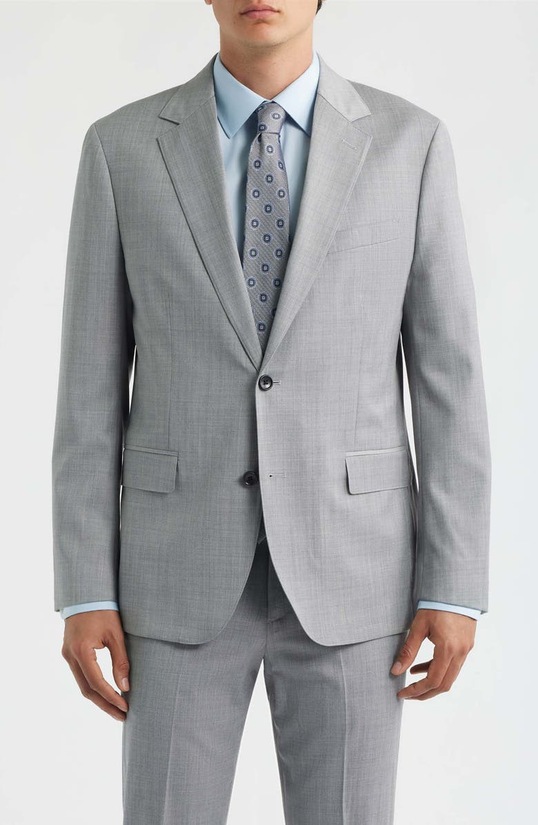 Bonobos Jetsetter Standard Fit Grey Stretch Wool Suit Jacket, Main, color, Light Grey