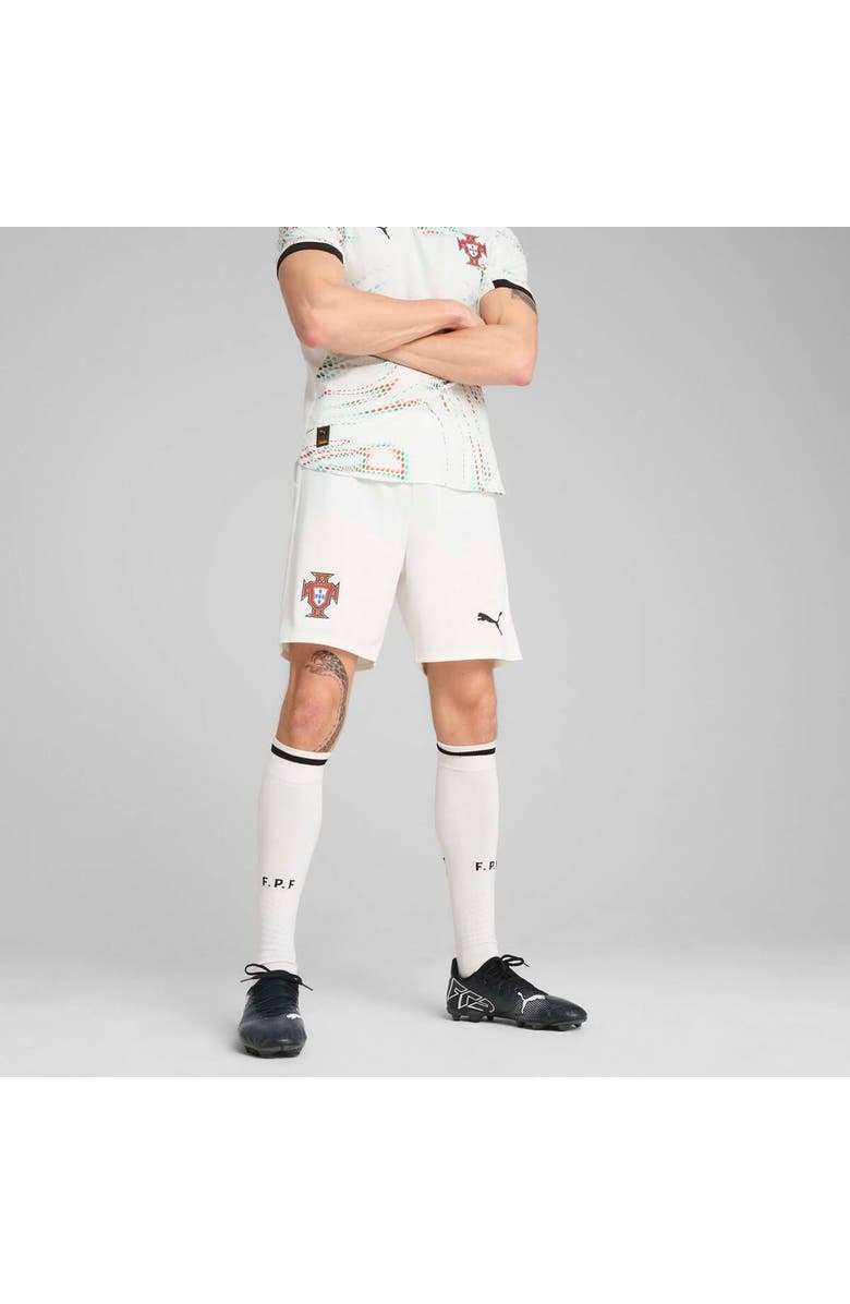 PUMA Men's Puma  White Portugal National Team 2025 Away Replica Shorts, Alternate, color, White
