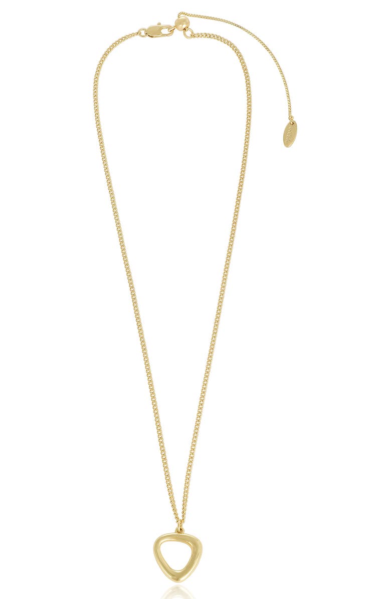 Ettika Geometric Pendant Necklace, Alternate, color, Gold
