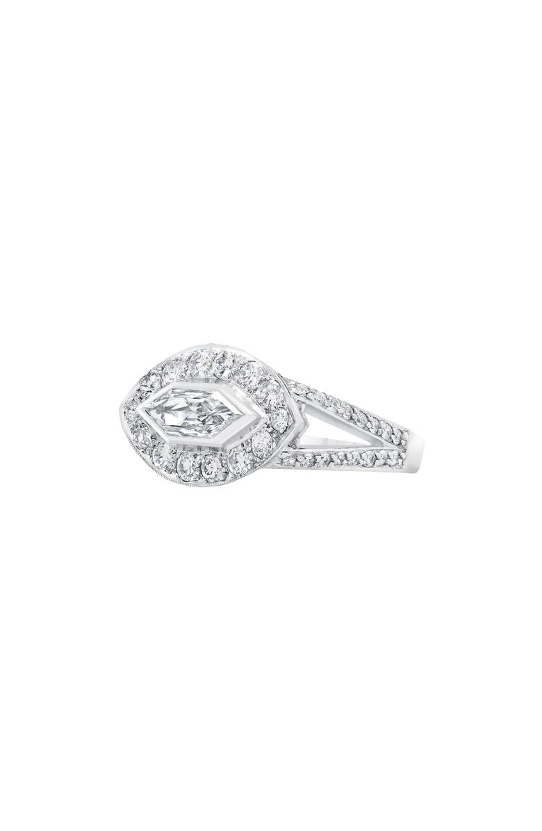 Mindi Mond Bullet Marquise Dinner Ring, Alternate, color, Platinum