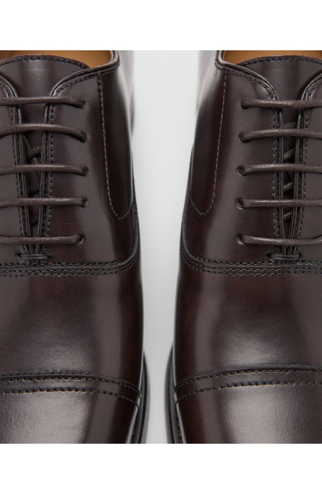 Leather Oxford, Alternate, color, BROWN