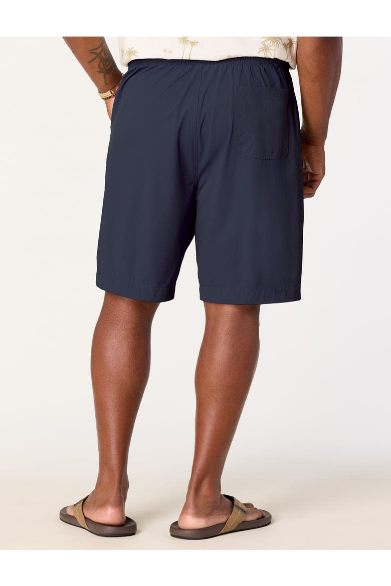 Big & Tall Pull-On Performance Stretch Shorts, Alternate, color, NAVY