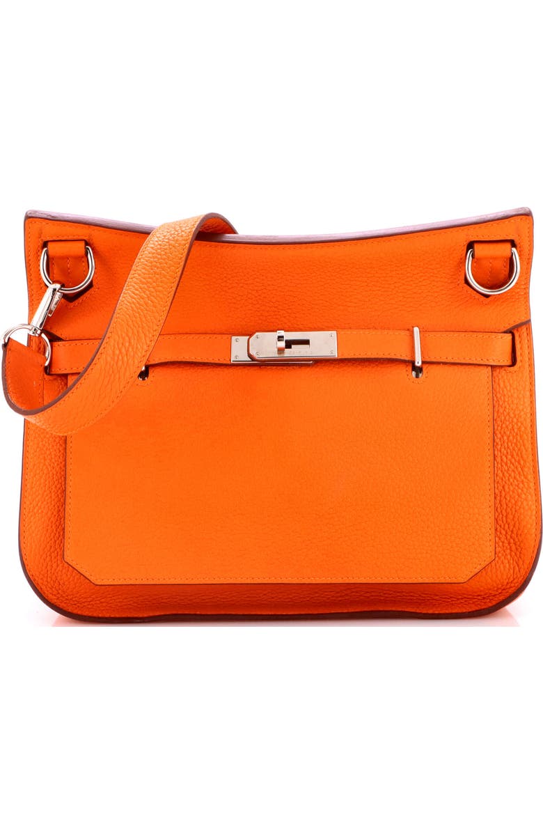 Pre-Owned Hermes Jypsiere Bag Clemence 28, Main, color, Orange H