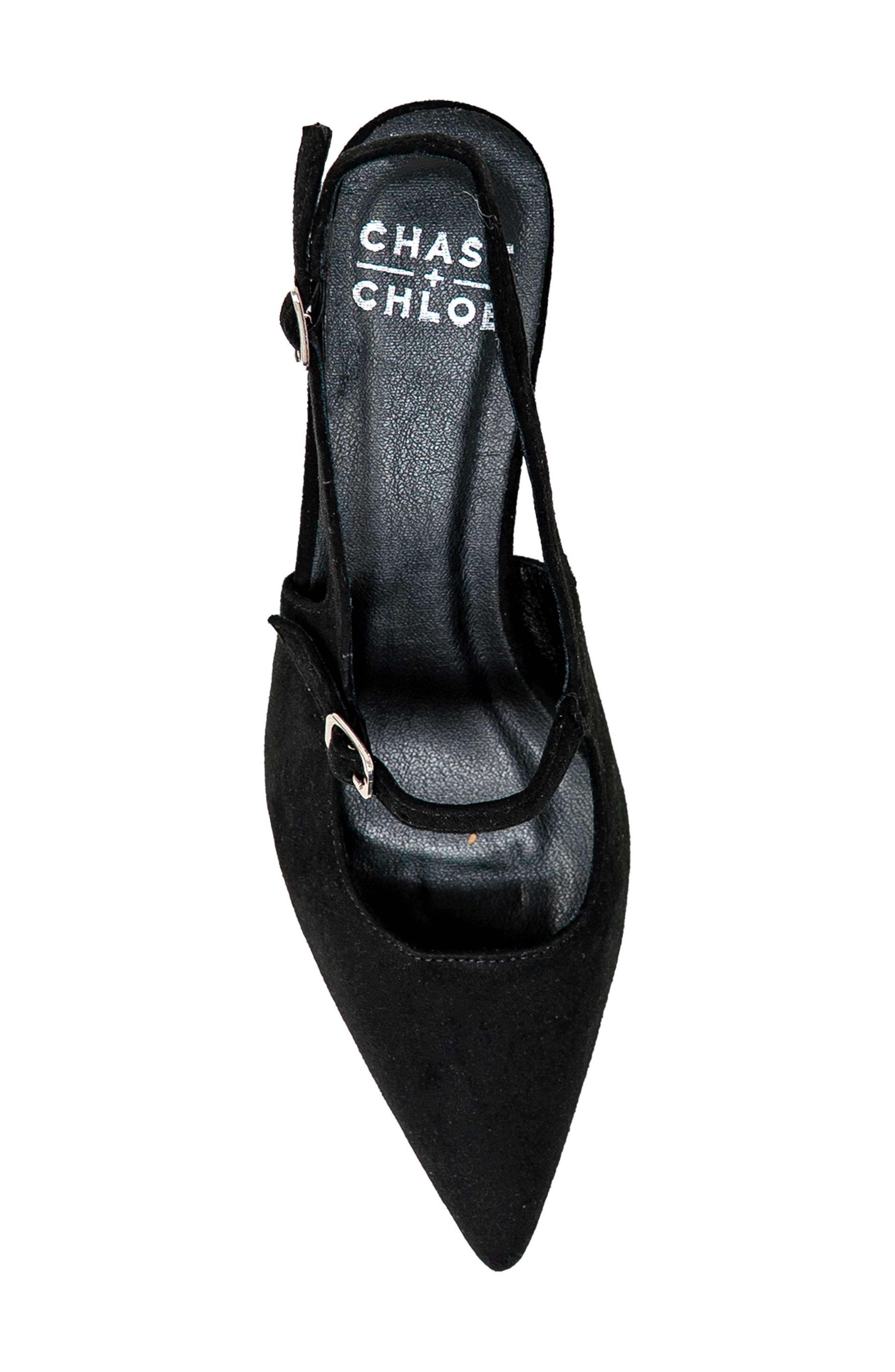 CHASE AND CHLOE Arima Slingback Pump, Alternate, color, Black
