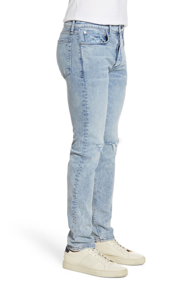 rag & bone Fit 1 Skinny Fit Ripped Jeans, Alternate, color,