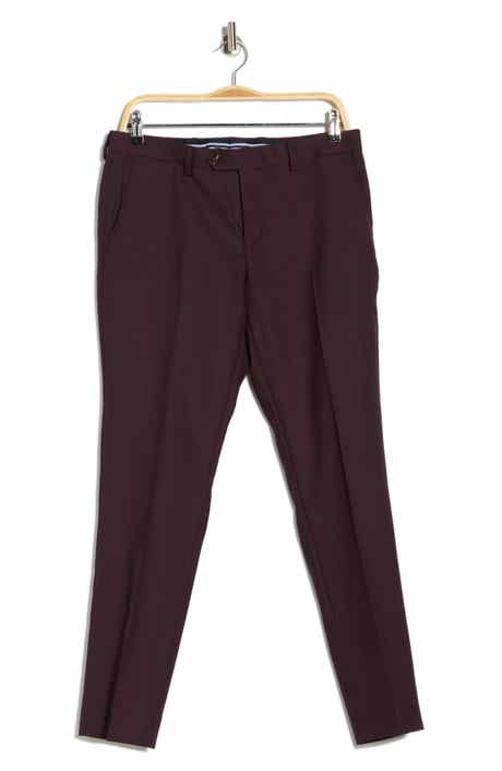Original Penguin Wool Blend Slim Fit Flat Front Trousers