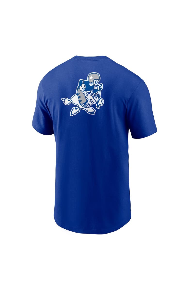 Nike Men's Nike Royal Dallas Cowboys Rewind Front and Back Hit Essential T-Shirt, Alternate, color, Royal