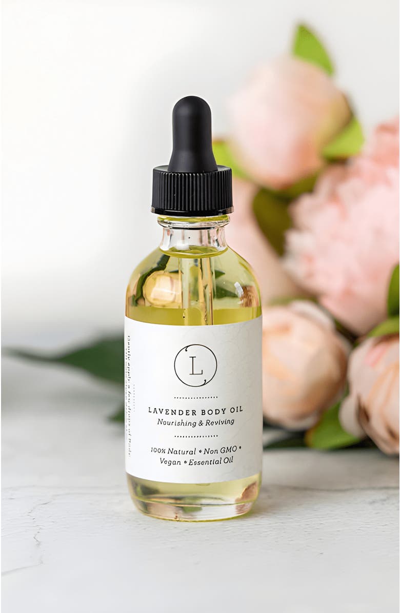 Lizush Lavender Body Oil, Natural Moisturizing Body Oil, Alternate, color, NO COLOR