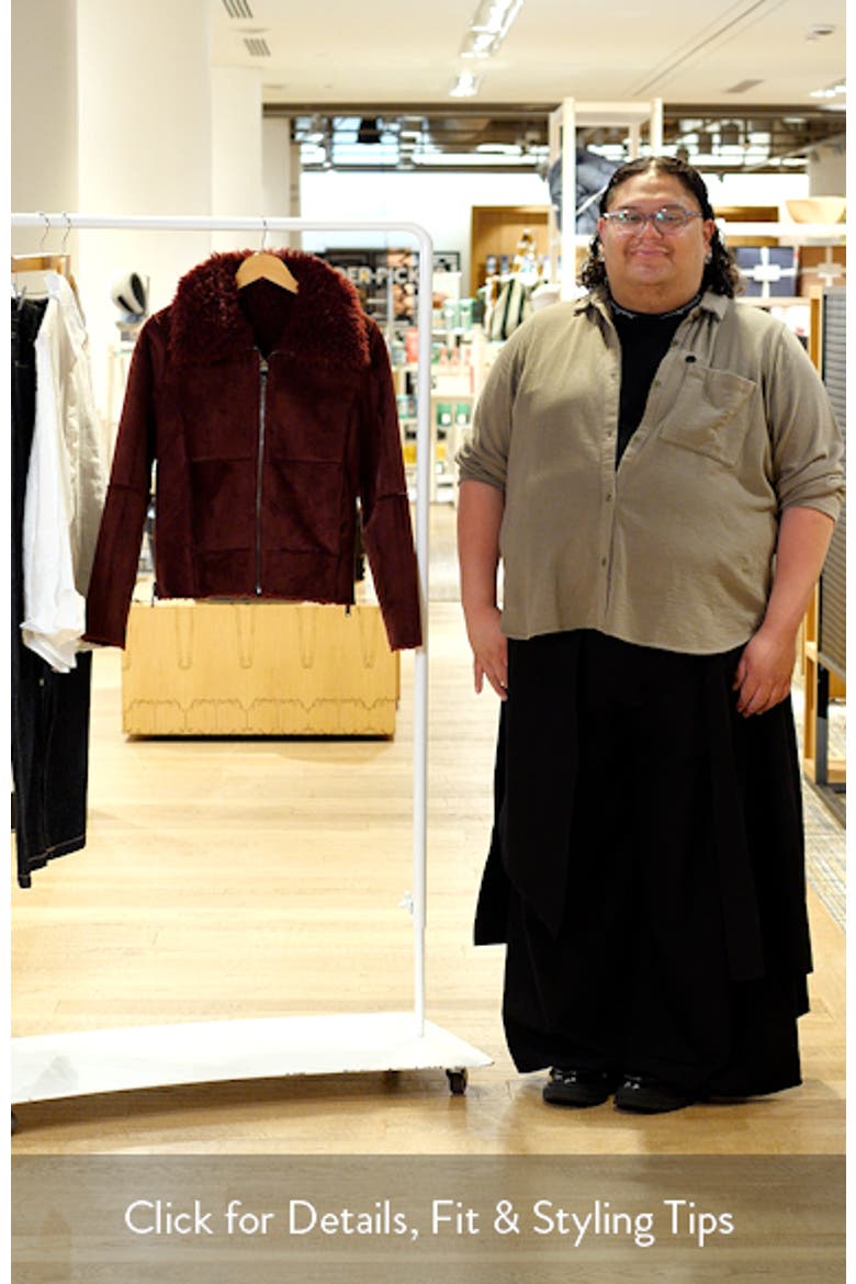 Zip Front Faux Shearling Jacket video