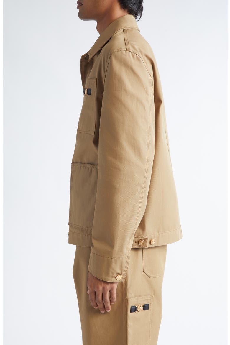 Medusa Cotton Canvas Chore Jacket, Alternate, color, DARK SAND