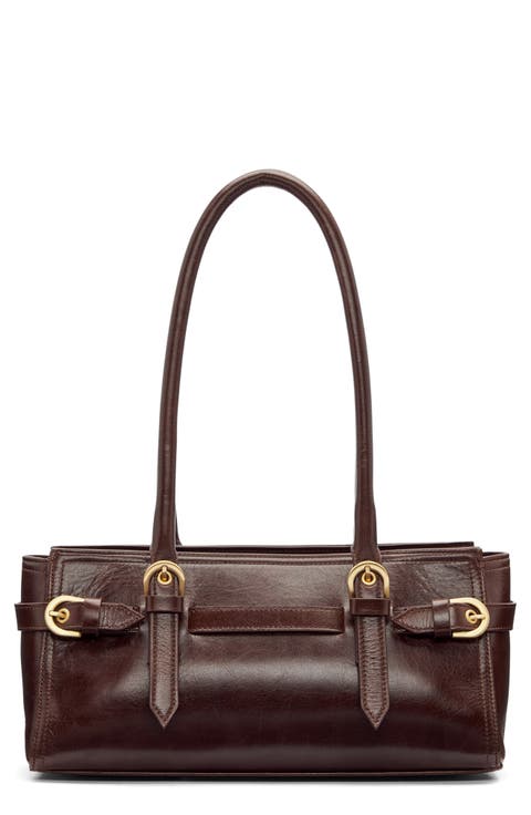 Dominique Leather Shoulder Bag