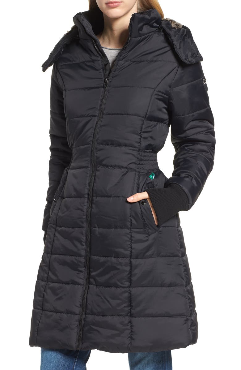Modern Eternity Madison Quilted 3-in-1 Maternity Puffer Coat with Faux Fur Trim, Alternate, color,