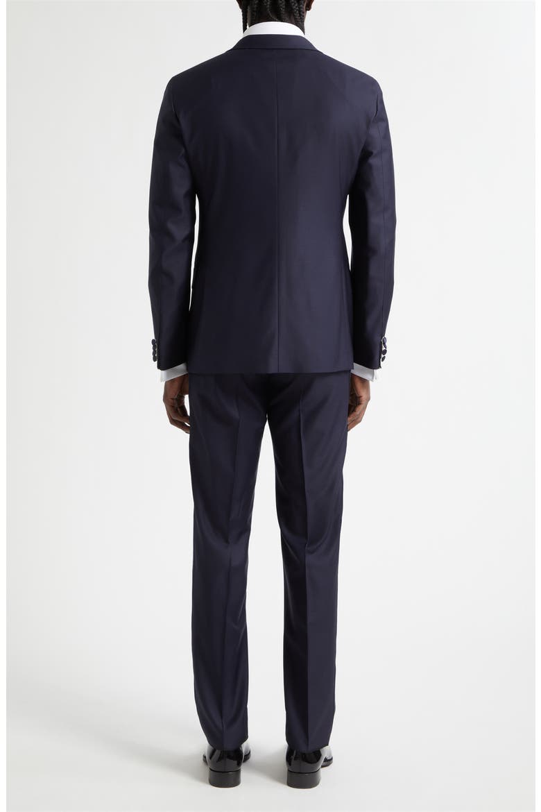 Milano Stretch Wool Satin Tuxedo, Alternate, color, NAVY