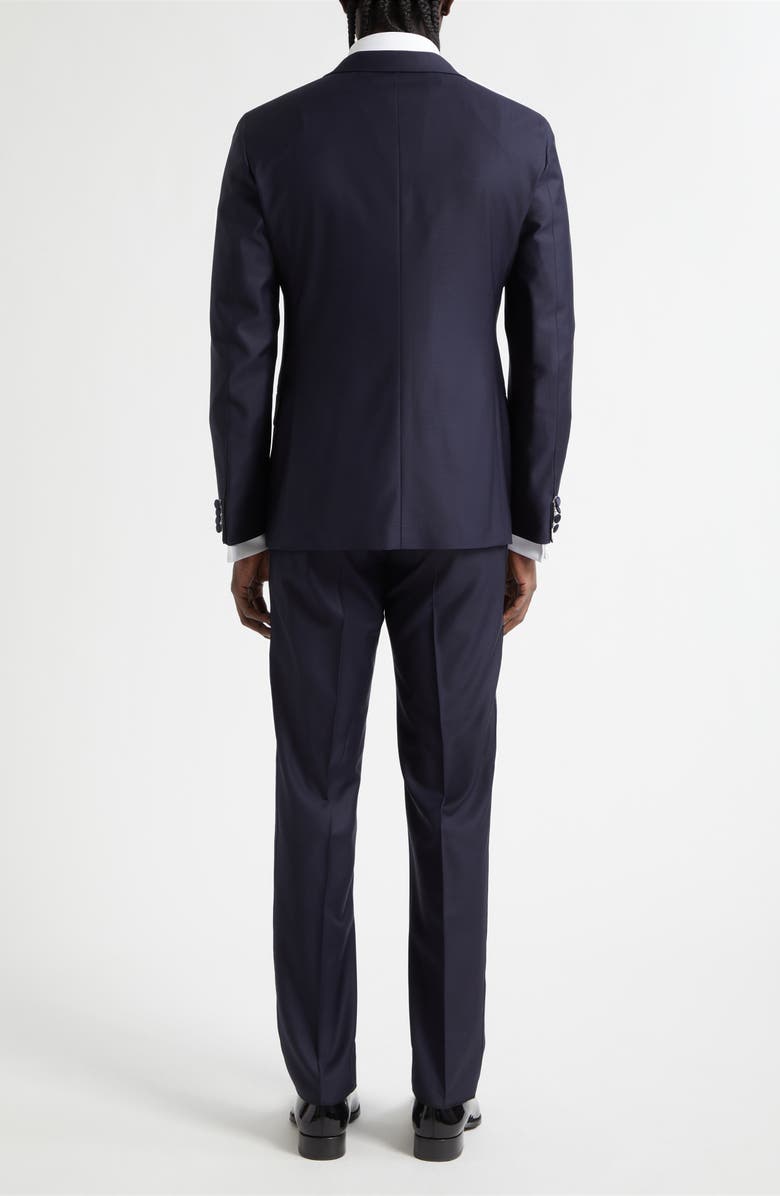 Boglioli Milano Stretch Wool Satin Tuxedo, Alternate, color, Navy