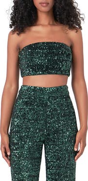 Endless Rose Sequin Bandeau Top