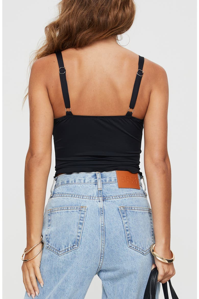 Greyer Stretch Crop Camisole, Alternate, color, BLACK