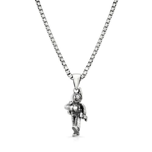 Room101 Moon Man Pendant 25 In Silver