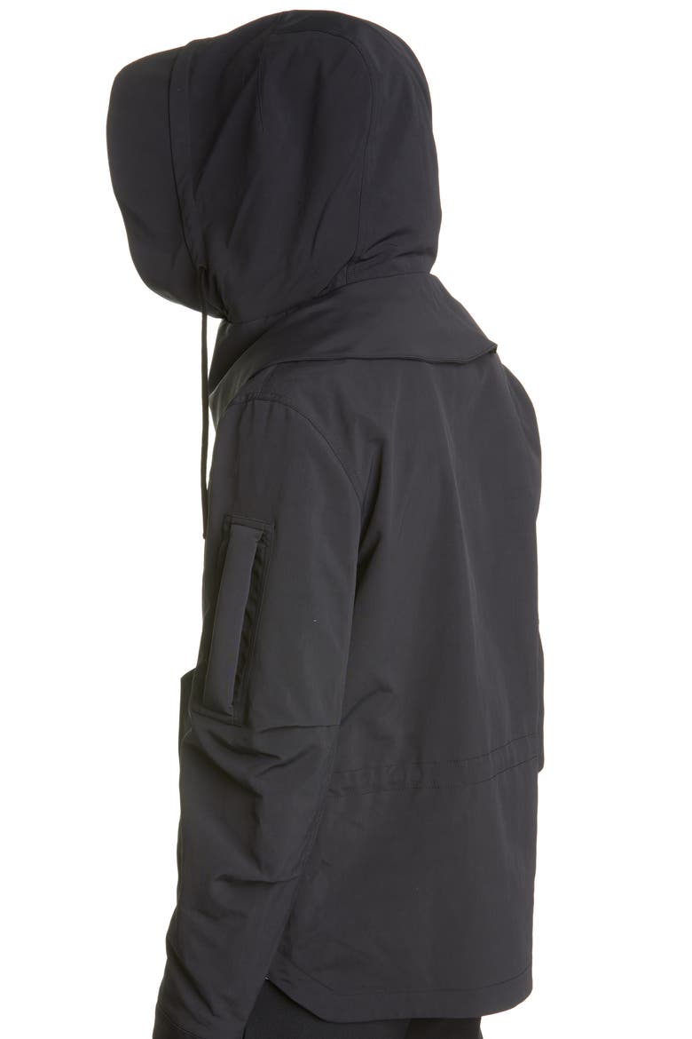 Tech Hooded Jacket, Alternate, color, BLACK