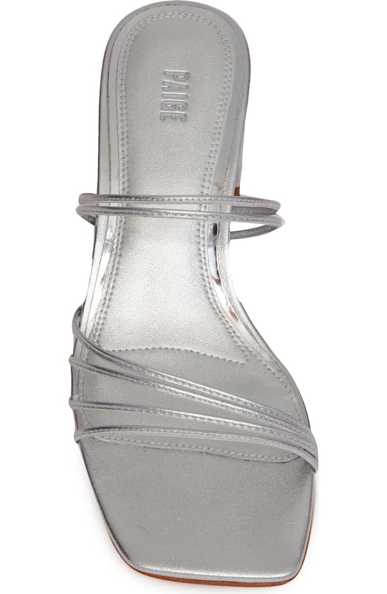 PAIGE Esme Slide Sandal, Alternate, color, Silver