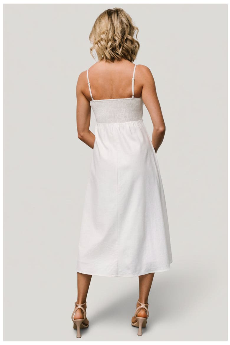 Laya Button Front Dress, Alternate, color, Ivory