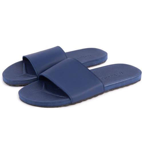 Feelgoodz Banyan Rubber Spa/shower Slide Sandals In Blue