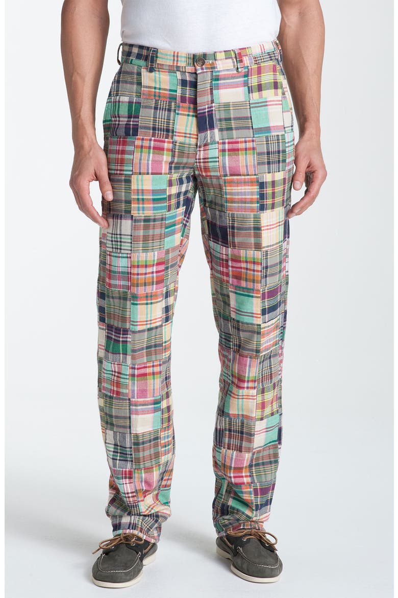 'Clark' Patchwork Madras Pants, Main, color, PATCHWORK MULTI