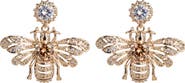 EYE CANDY LOS ANGELES Bee Cubic Zirconia Drop Earrings