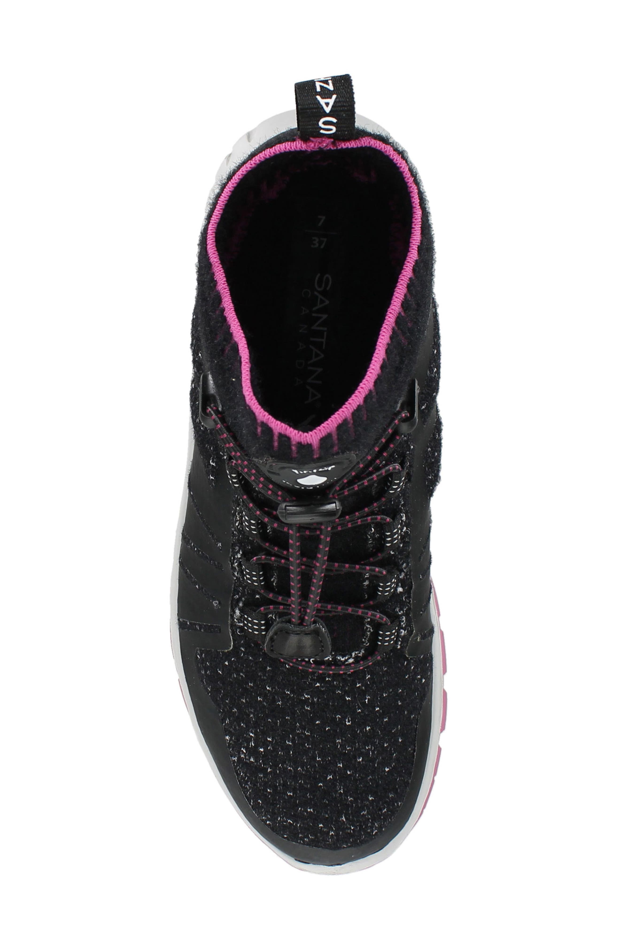 Santana Canada Tallon Waterproof Sneaker, Alternate, color, Black / Fuschia