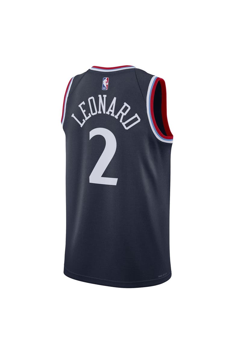 Unisex Nike Kawhi Leonard Navy LA Clippers 2024/25 Swingman Jersey - Icon Edition, Alternate, color, Navy