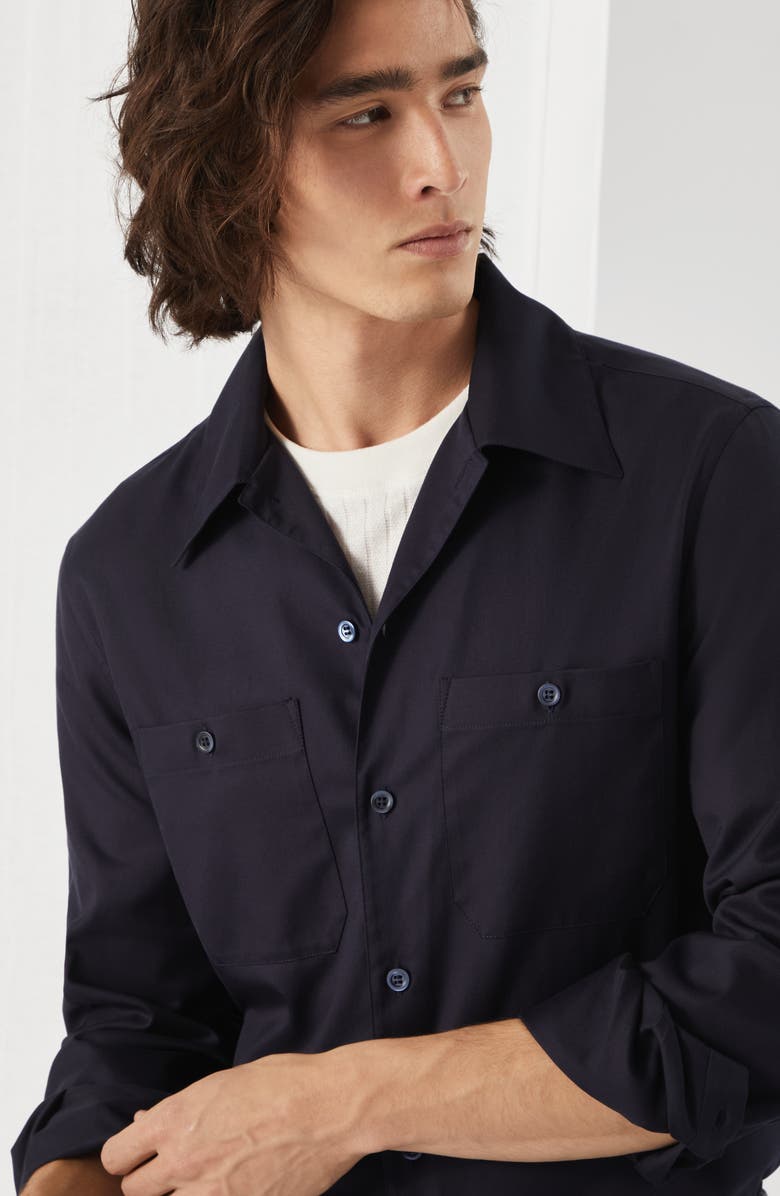 Brunello Cucinelli Twill shirt, Alternate, color, 