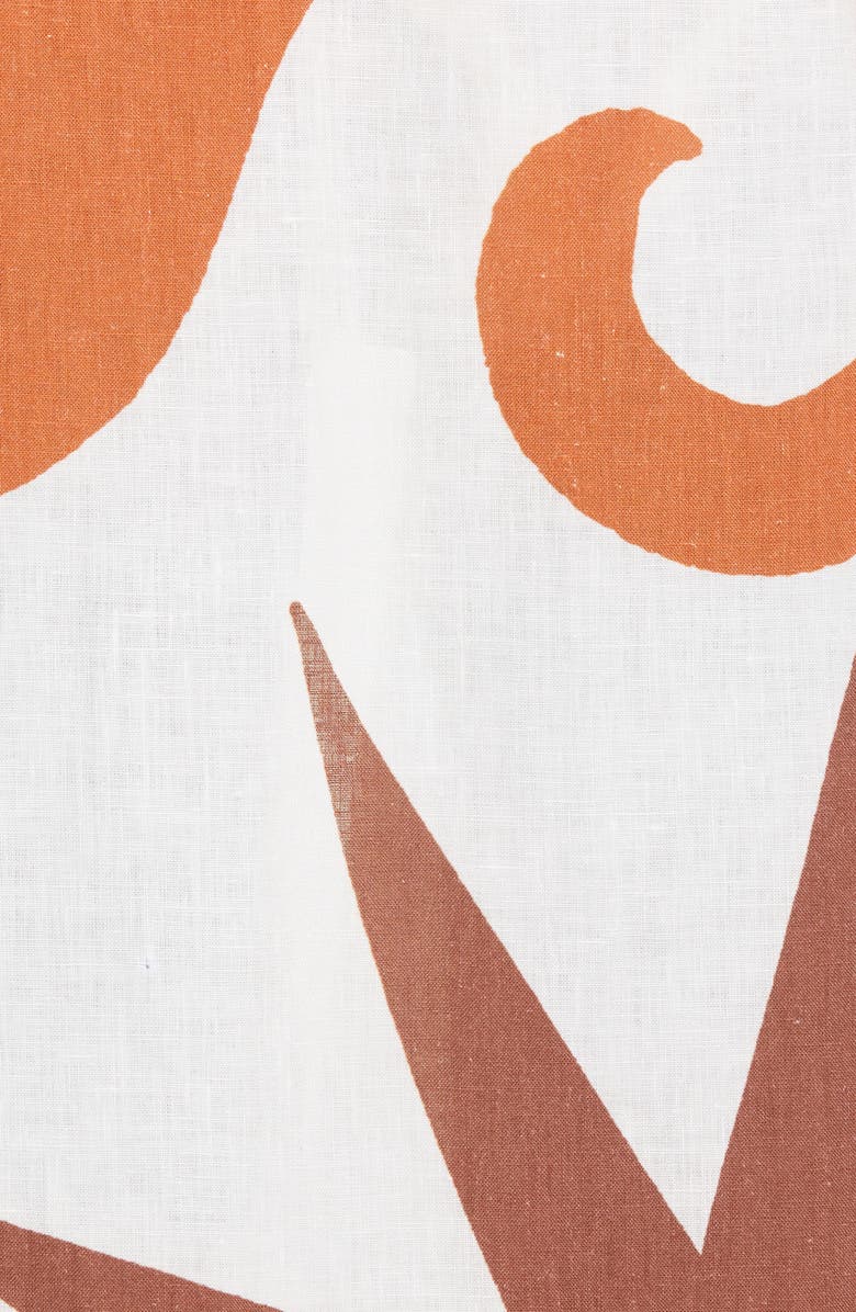 Johanna Ortiz Reclamos Del Mar Abstract Print Organic Linen Cover-Up, Alternate, color, 