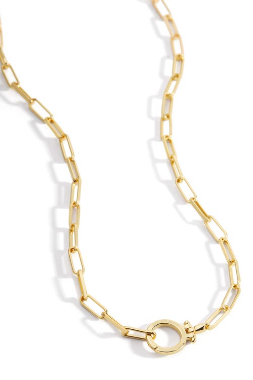 Mint & Lily Mint Paperclip Necklace In Gold