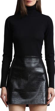 BCBGMAXAZRIA Ivy Merino Wool Turtleneck Sweater