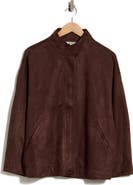 MAX STUDIO Faux Suede Zip Jacket