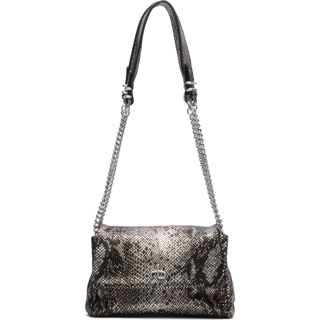 Rag & Bone Small Chelsea Flap Snake Embossed Leather Convertible Shoulder Bag In Multi