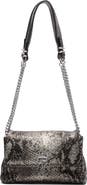 rag & bone Small Chelsea Flap Snake Embossed Leather Convertible Shoulder Bag