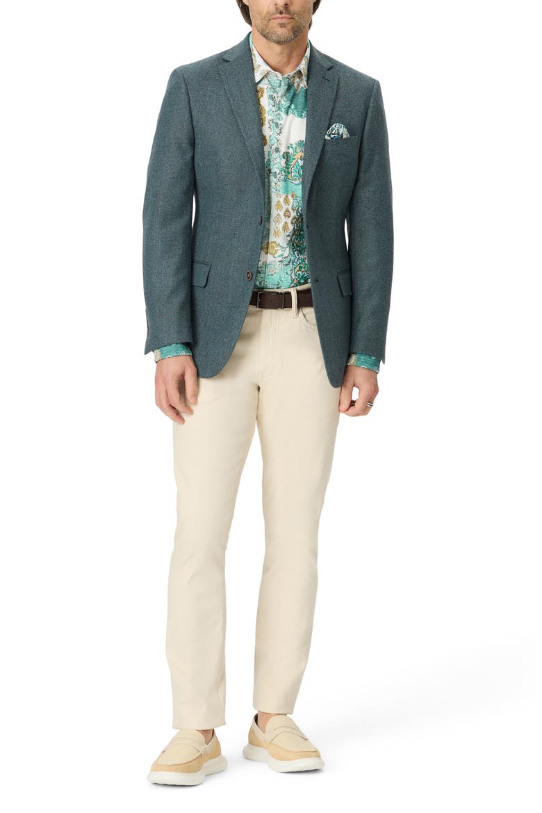 Galadean Wool Blend Sport Coat, Alternate, color, TEAL