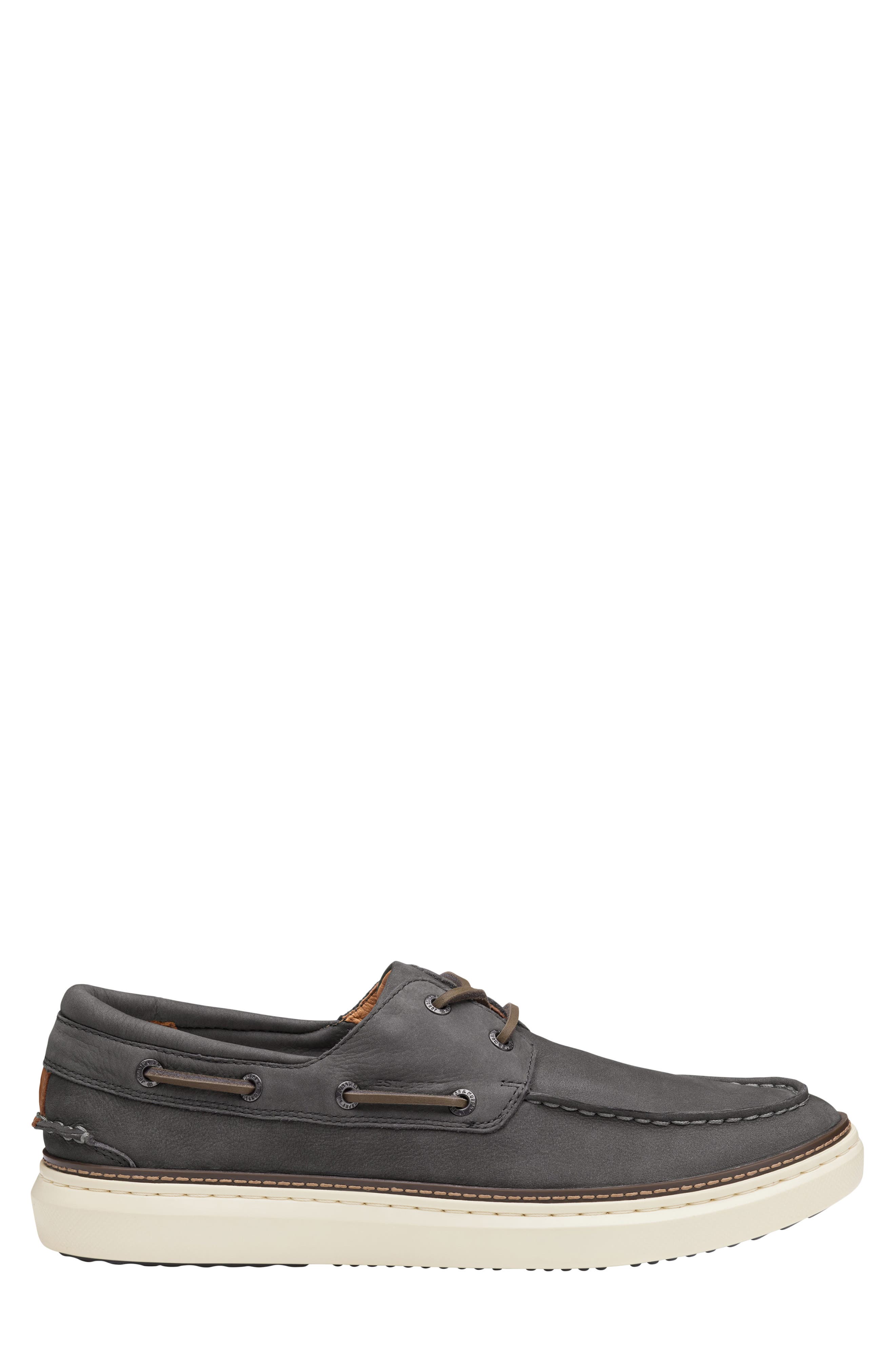 Johnston & Murphy McGuffey 2 Moc Toe Boat Shoe, Alternate, color, Gray Nubuck