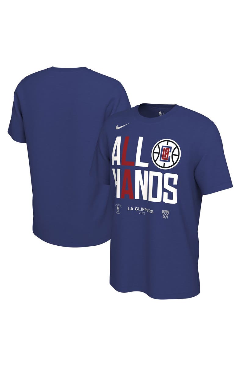 Nike Men's Nike Royal LA Clippers 2023 NBA Playoffs Mantra T-Shirt, Main, color, 