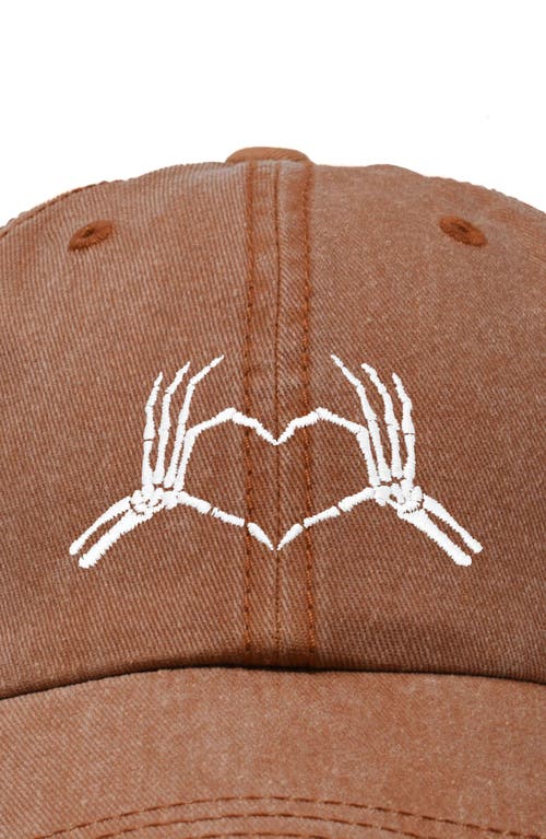 DALIX DALIX SKELETON HEART EMBROIDERED DAD HAT 