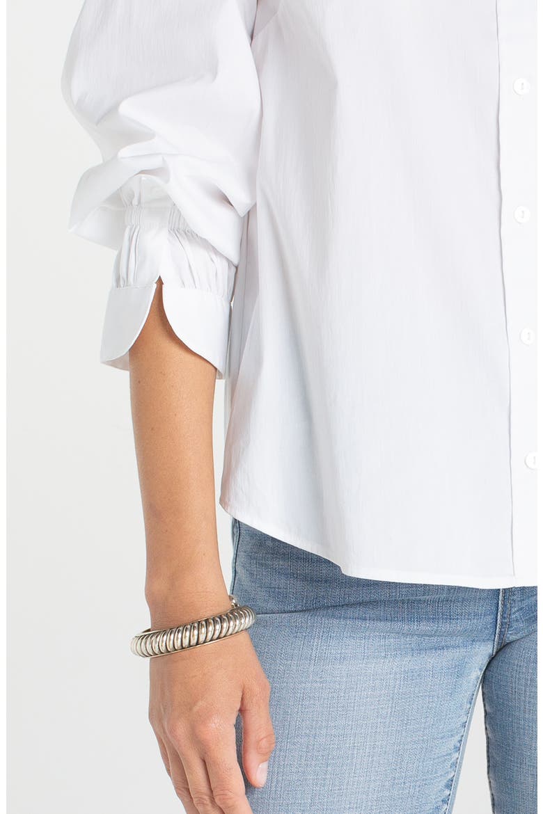 Adjustable Sleeve Shirt, Alternate, color, WHITE