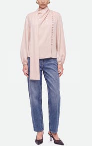 Nocturne Shawl Collar Lyocell Blouse