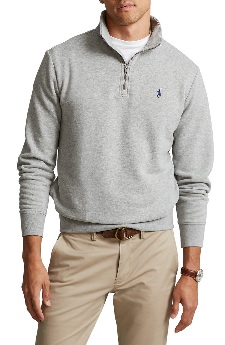 Polo Ralph Lauren Fleece Quarter Zip Pullover, Main, color, 