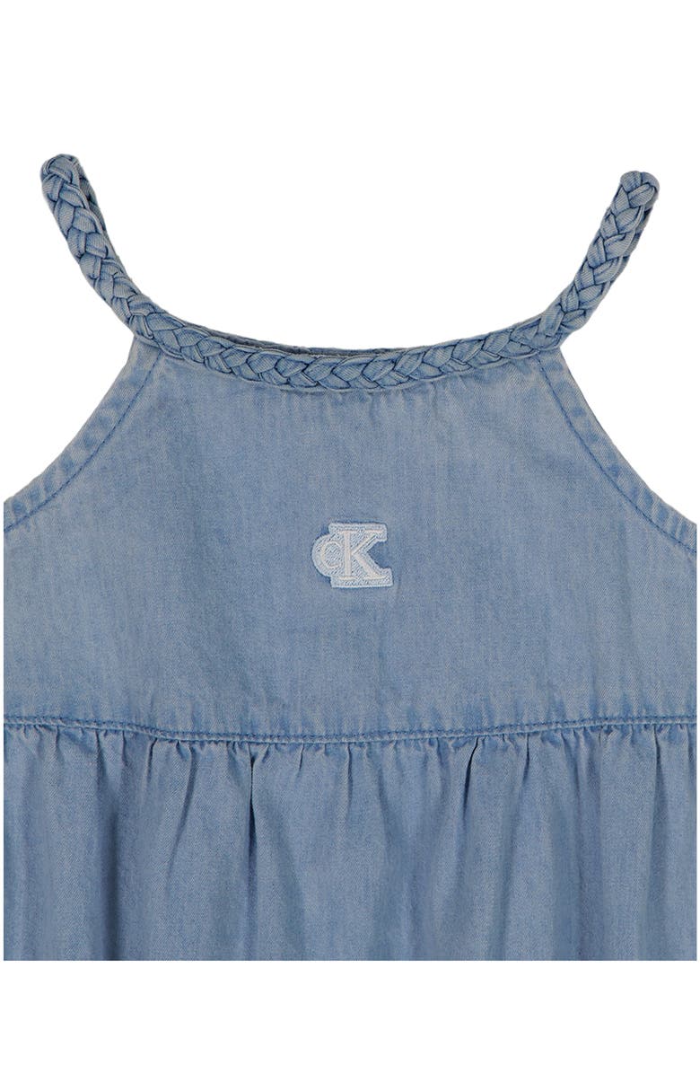 Calvin Klein Cotton Romper, Alternate, color, Blue