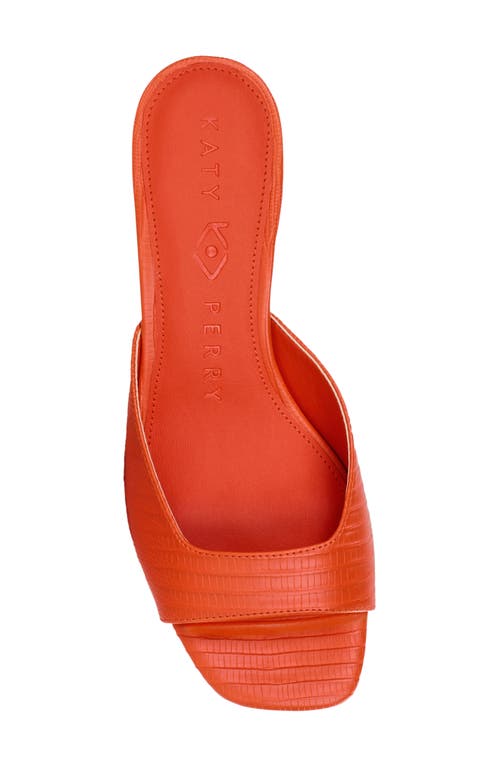 Katy Perry The Ladie Kitten Heel Slide Sandal In Flame