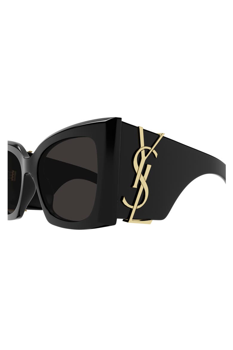 Blaze 54mm Cat Eye Sunglasses, Alternate, color, BLACK