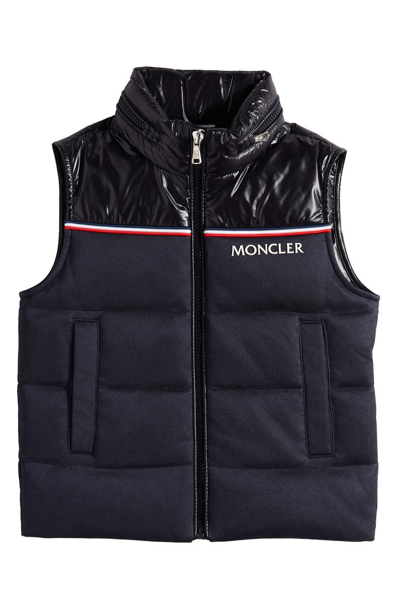 Moncler Kids' Peter Mixed Media Down Vest, Main, color, 