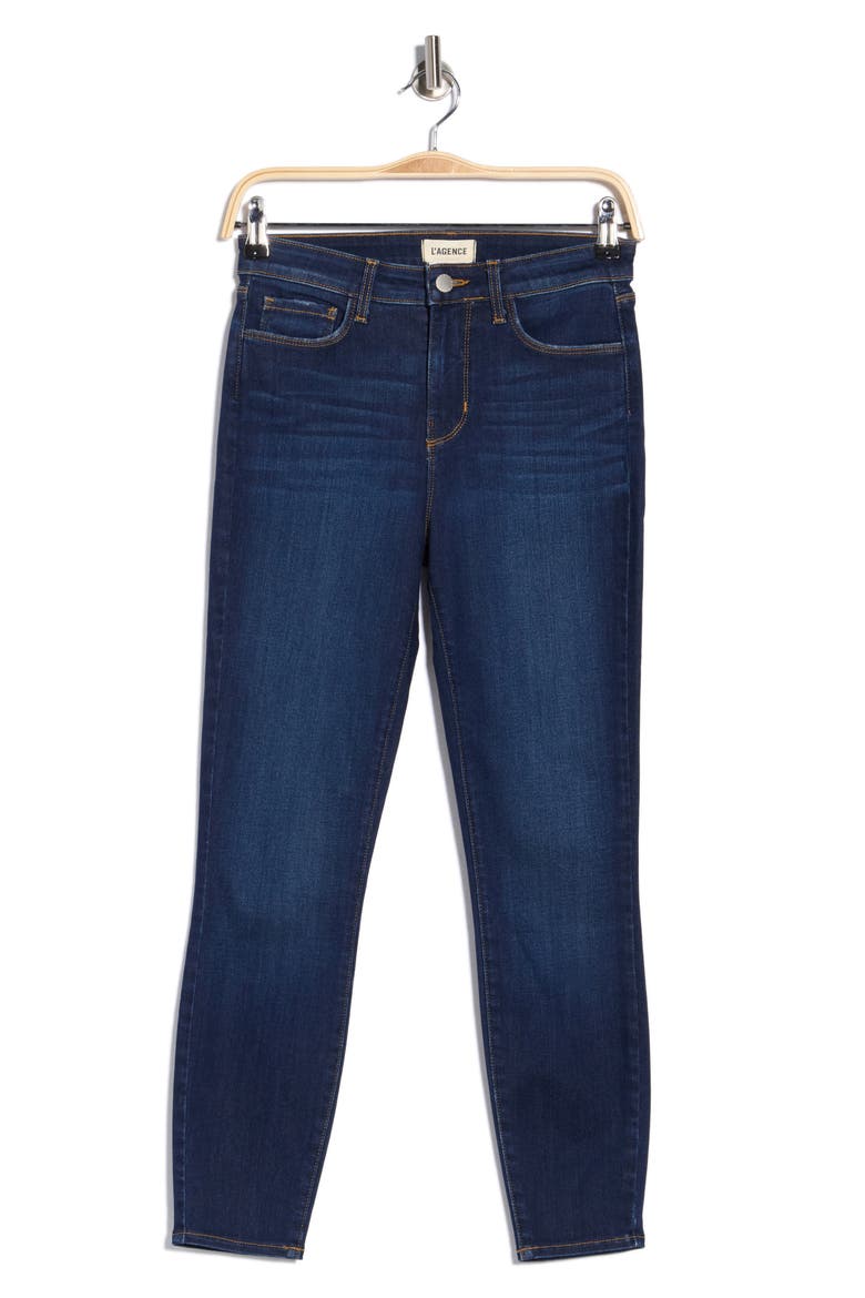 Margot High Waist Crop Skinny Jeans, Alternate, color, BALTIC