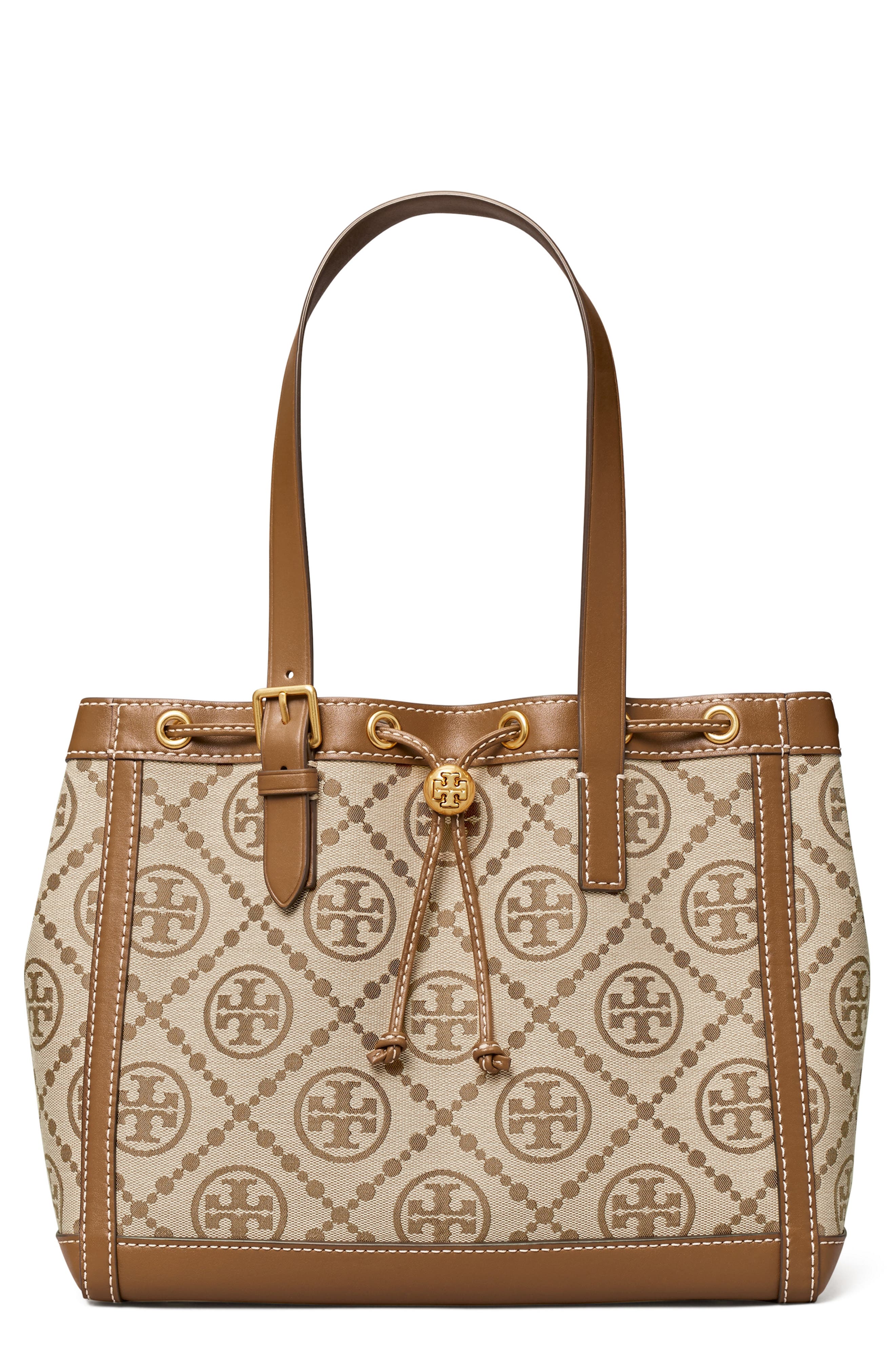 Tory Burch Small T Monogram Jacquard Tote, Main, color, 