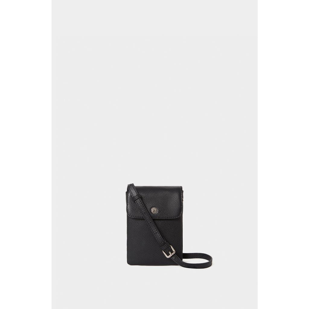 Osprey London The Madison Leather Phone Bag In Black